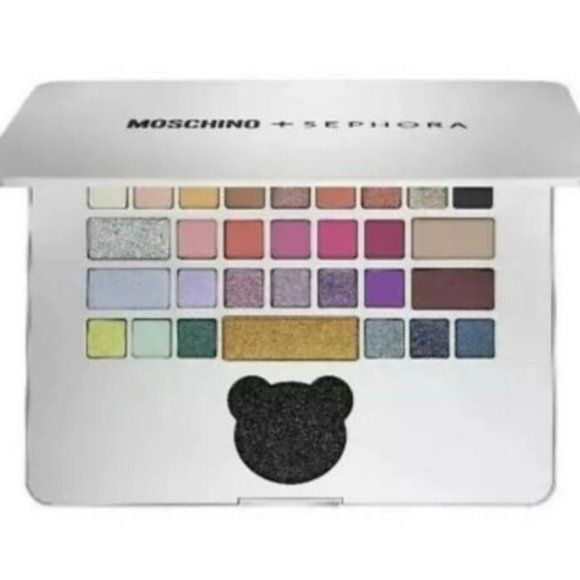 SEPHORA + MOSCHINO Laptop Palette 💻 Eyeshadow Matte - Satin - Shimmer BNIB - Picture 1 of 4